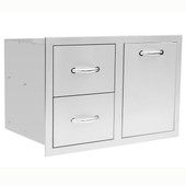 Summerset 33" 2-Drawer & Vented LP Tank Pullout Drawer Combo - DC2-33LP
