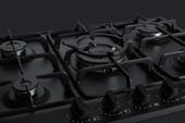 Summit 30" Wide 5 Burner Gas Cooktop Black - GC5272BTK30