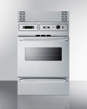 Summit 24" Wide Electric Wall Oven Stainless Steel - TEM788BKW