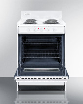 Summit - 24" Wide Electric Coil Top Range - WEM610W