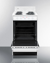 Summit 24" Electric Range with Manual Clean Oven White - WEM110