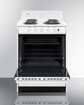 Summit 24" Wide Electric Coil Top Range - WEM6171Q