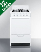 Summit - 20" Wide Propane Gas Range, Battery Start - WLM110P
