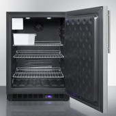 Summit - 24" Wide Outdoor All-Freezer With Icemaker - SPFF51OSCSSHVIM