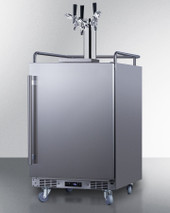 Summit 24" Wide Built-In Outdoor Commercial Beer Kegerator - BC74OSCOMTRIPLE