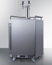 Summit - 24" Wide Built-In Outdoor Commercial Beer Kegerator - BC74OSCOMTWIN