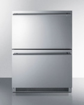Summit - 24-Inch Wide 2-Drawer All-Freezer, ADA Compliant - ADFD2D24