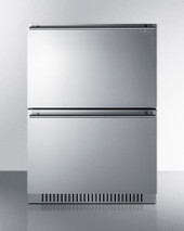 Summit 24-Inch Outdoor Drawer Refrigerator Stainless Steel - ADRF244CSS