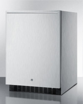 Summit - 24" Wide Outdoor All-Refrigerator -  SPR627OSCSSHH