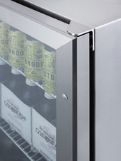 Summit 24-Inch Outdoor Beverage Center with Glass Door - SCR611GLOS