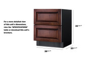 Summit 27-Inch Wide 2-Drawer All-Refrigerator - SPR275OS2DPNR