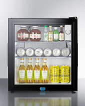 Summit - 18 Inch Freestanding Compact Refrigerator minibar with front lock - MB43GL