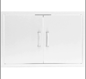 Eloquence 25-Inch Stainless Steel Double Access Door, Traditional - Eloquence-260-AD25 + Eloquence-350H-Handle (2)