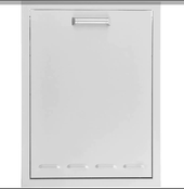 Eloquence 20-Inch Stainless Steel Roll-Out Trash or Propane Tank Drawer, Contempo - Eloquence-260-TRLP-DRW + Eloquence-350H-Handle