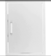 Eloquence 21-Inch Stainless Steel Reversible Single Access Door, Vertical, Contempo - Eloquence-260-SV-1724 + Eloquence-350H-Handle
