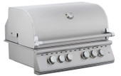 Premium Drop-In 5 Burner Stainless Steel Bbq Grill w/ back burner Grandeur - 40BQR-Grandeur