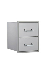 Stainless Steel 16" Double Drawer Grandeur- 16DD-Grandeur