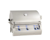Fire Magic Echelon Diamond E660i 30-Inch Propane Gas Built-In Grill with Backburner, Rotisserie Kit and Analog Thermometer - E660I-8EAP