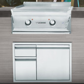 Twin Eagles TETG30-CL Liquid Propane Gas with Cover and Double Side Burner - PCKG1-TETG30-CL
