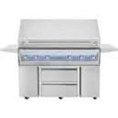 Twin Eagles TE1BQ54RS-L + TEGB54SD-B Liquid Propane Gas with Cover, Double Side Burner and Outdoor Refrigerator - PCKG2-TE1BQ54RS-L + TEGB54SD-B