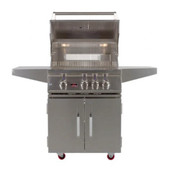 Bonfire Whistler - 28-Inch 3-Burner Freestanding NG Grill with Side Burner and Griddle Plate - PCKG1CBF3DD-NGSBGP