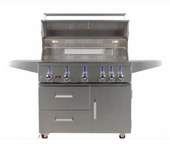 Bonfire Whistler Prime 500 - 42-Inch 5-Burner Freestanding LP Grill with Side Burner and Rotisserie Kit