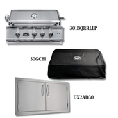 Sole Gourmet 301BQRRLLP Liquid Propane Gas with Cover and Double Access Door  - PCKG1-301BQRRLLP
