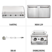 PGS S48TNG Natural Gas with Double Access Door, Rotisserie Kit and Double Side Burner - PCKG2-S48TNG
