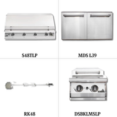 PGS S48TLP Liquid Propane Gas with Double Access Door, Rotisserie Kit and Double Side Burner - PCKG2-S48TLP