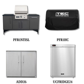 TEC PFR1NTISL Natural Gas with Cover, and Double Access Door and Refrigeration - PCKG2-PFR1NTISL