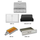 Summerset SIZ26-LP with Double Access Doors, Cover, Infrared Sear Burner and Utensil Drawer	 - SIZ26-LP-PCKG2