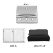 Summerset SIZ26-LP with Double Access Doors and Cover - SIZ26-LP-PCKG1