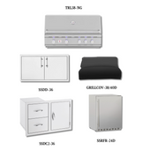 Summerset with TRL38-NG with Double Access Doors, Cover, Access Door & Double Drawer Combo and Outdoor Rated Fridge - TRL38-NG-PCKG3