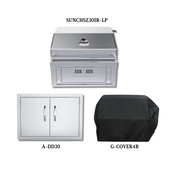 Sunstone SUNCHSZ30IR LP with Double Access Door and Cover - SUNCHSZ30IR-LP-PCKG1