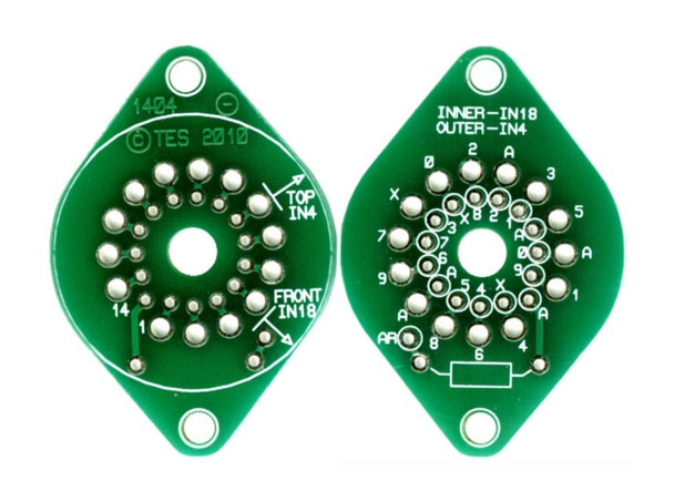 1404 - IN4 or IN18 nixie tube mounting board