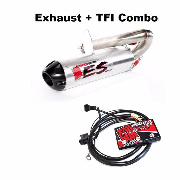 Big Gun Eco Exhaust Slip On + TFI Fuel Controller Polaris Sportsman 850 2012-16