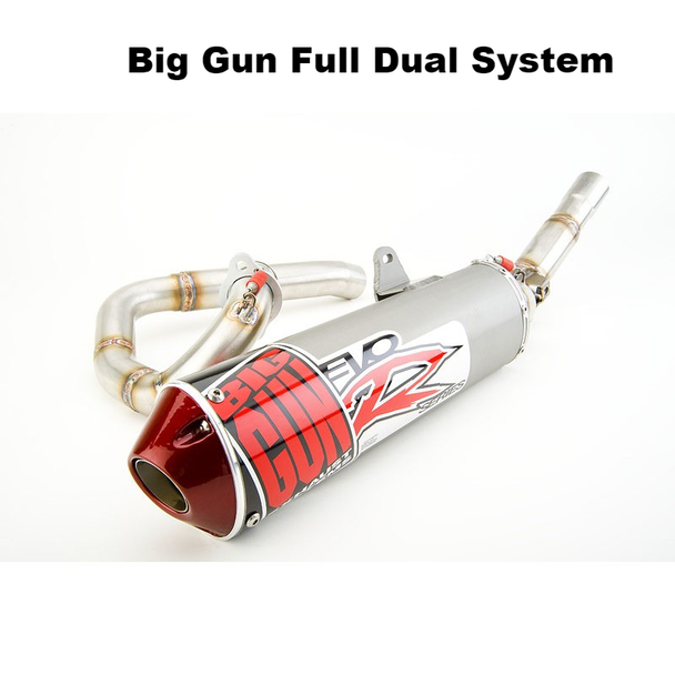 Big Gun EVO R Dual Full Exhaust Muffler Honda Crf450r Crf 450r 450 13-14 09-1454
