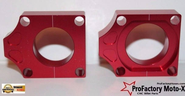 Kawasaki Klx450r Billet Wheel Axle Blocks Pro Factory Red