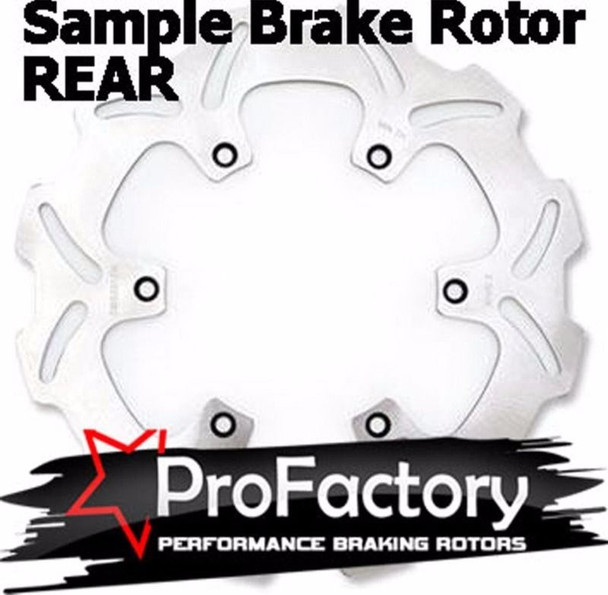 Kawasaki Kx250f Kx 250f Rear Brake Rotor Disc Pro Factory Braking 2004-2013