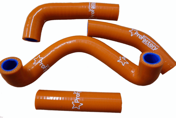 Ktm 50 sx 50sx Pro Factory Silicone Radiator Hose Kit Orange 2009-2011 New