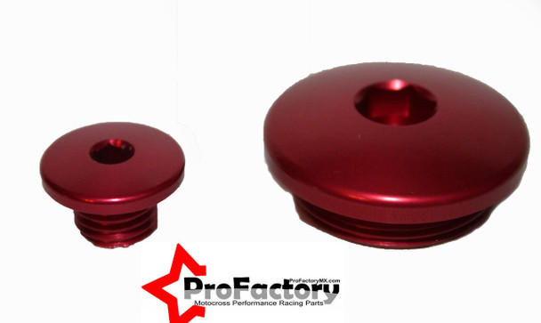 Kx250f Kxf 250 Kxf250 Pro Factory Billet Engine Plug Caps Red 2011 2012