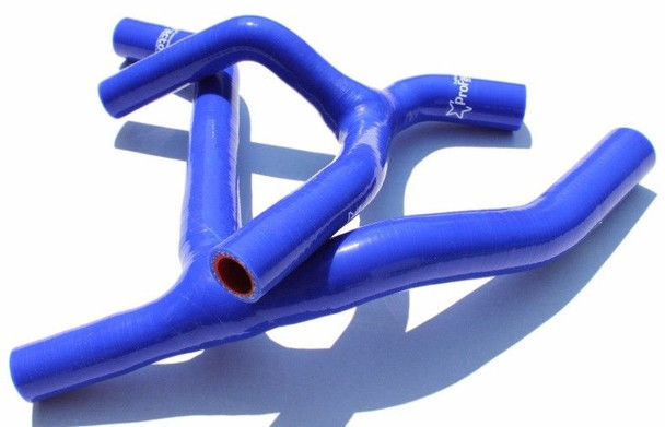 Radiator "Y"Hose Kit Pro Factory Hi-Flow Hoses Kawasaki Kx450f Kx 450f 16-18 Blu