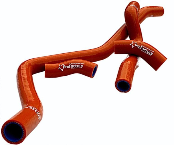 Raptor 660 Yfm660 Yfm660r Radiator Hose Kit Pro Factory Hoses Orange 2001-2005