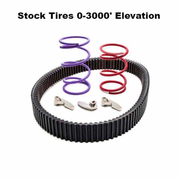 Trinity Racing Clutch Kit Belt w/Stock Tires 0-3000' Elevation Can Am Maverick X
