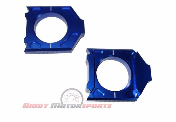 Yamaha yz450f yz 450f Billet Axle Blocks Blue 2010 2011 2012 2013