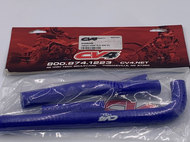 SFSMBC09B CV4 Radiator Silicone Hose Kit Yamaha YZ250F 01-05 Blue