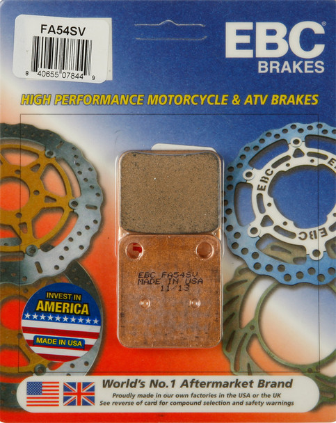 EBC Brake Pads Yamaha YFM450FGP Grizzly 4WD EPS [IRS] 2011-2013 FA54SV