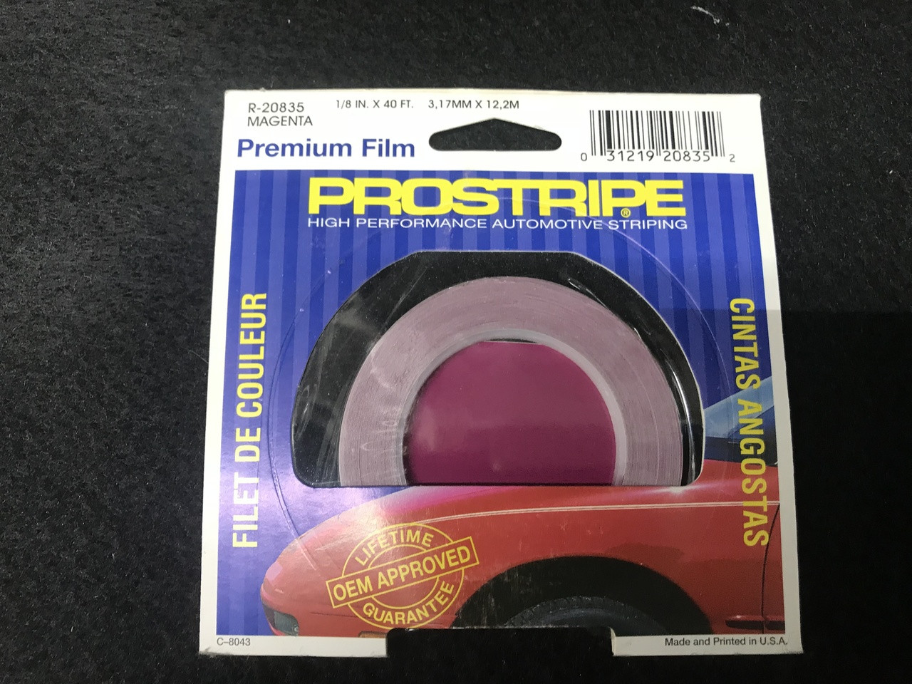 R20835 Magenta Single Stripe 1/8