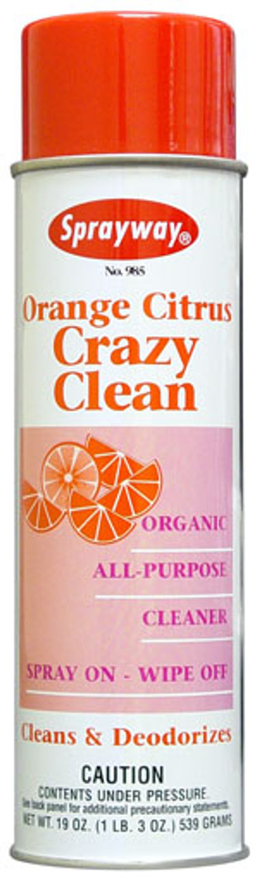 Sprayway Crazy Clean All Purpose Cleaner I Wipe on Wipe off – Wipe