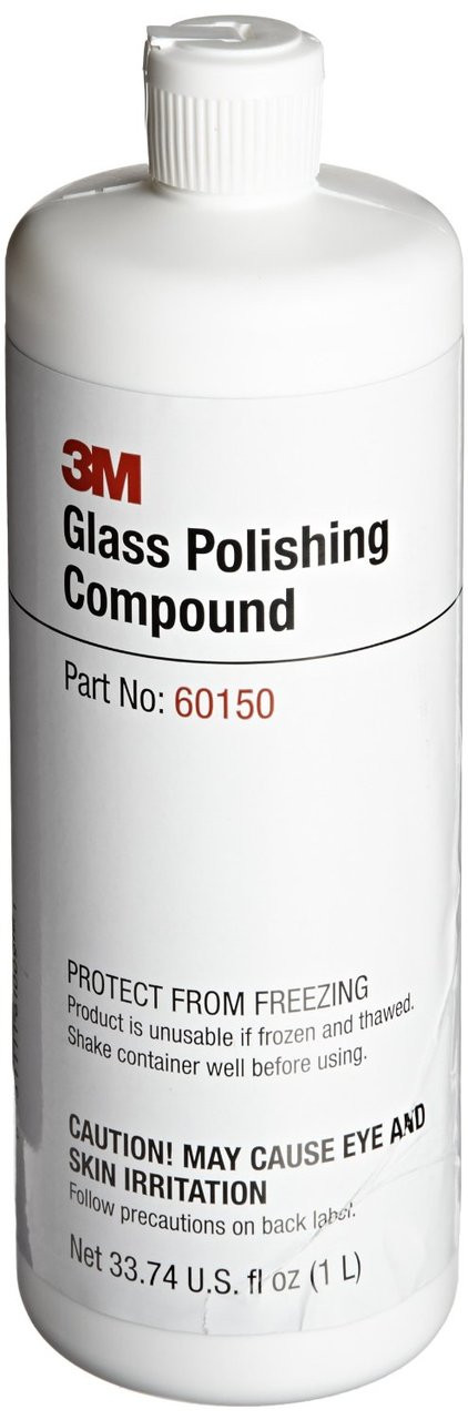 3M 3M61009 Glass Polsh Compound Bottle, 1 Ltr 